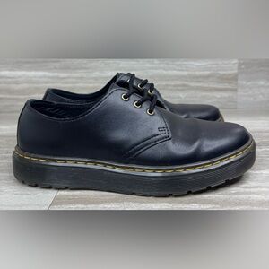 Dr. Martens Zavala Lo Black Leather 3 Hole Oxford Womens Size 8